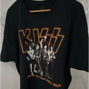 Kiss end of the road world t shirt short sleeve graphic sz 2xl